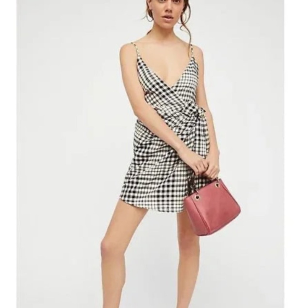 FREE PEOPLE WRAP MINI DRESS